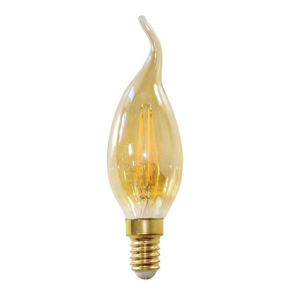 Lâmpada Filamento Led Vela Chama Ambar 2200k 110V St428
