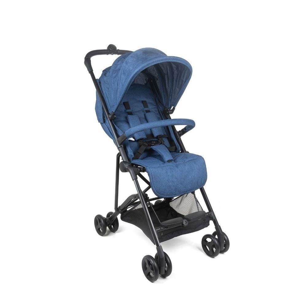 Carrinho Bebê Passeio Compacto Dobrável Viagem Airplane Azul Baby Style