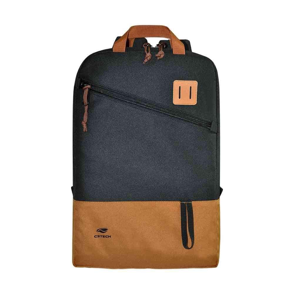 Mochila Para Notebook C3 Tech Sahara 15,6” MC-03BK Preta