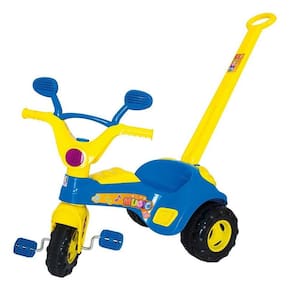 Triciclo Baby Music Blue com Haste - Cotiplás