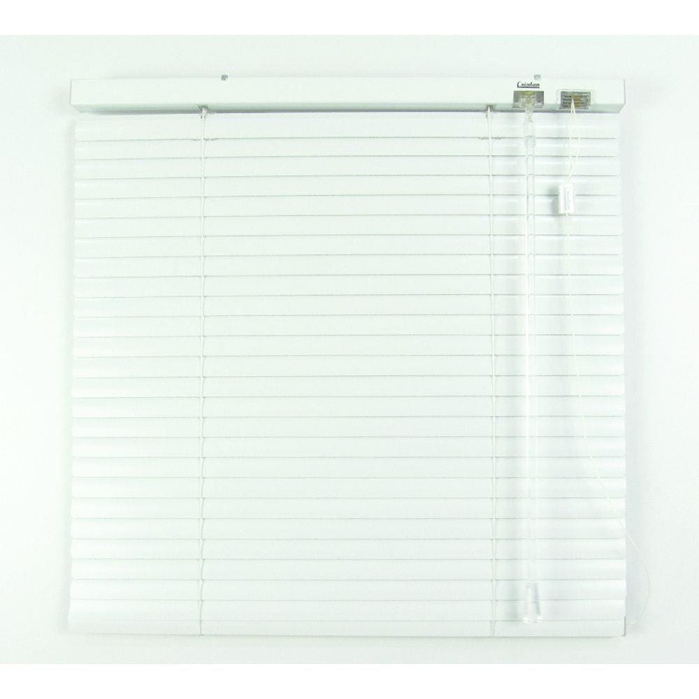 Persiana Horizontal 25Mm Alumínio Crisdan Sem Furos Aparente Largura 1,60 X 1,40 Altura Branco