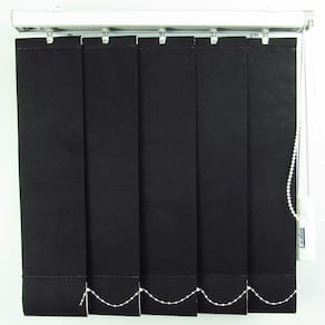 Persiana Vertical Em Tecido Crisdan Largura 1,90 X 2,30 Altura Preto