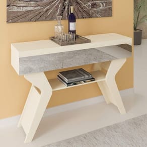 Aparador com Espelho Houston Artely Off White