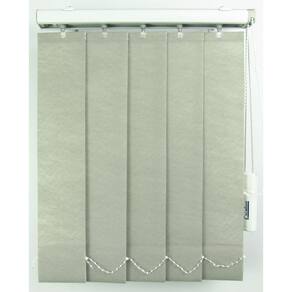 Persiana Vertical Em Tecido Blackout Crisdan Largura 1,80 X 1,30 Altura Cinza