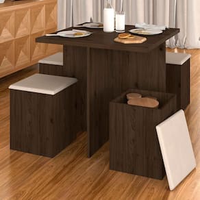 Conjunto Sala De Jantar 4 Banquetas Berlim - Moveis Arapongas