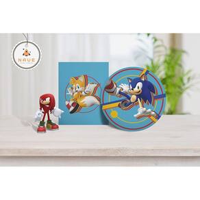 Display Painel de chão para foto Sonic e Tails