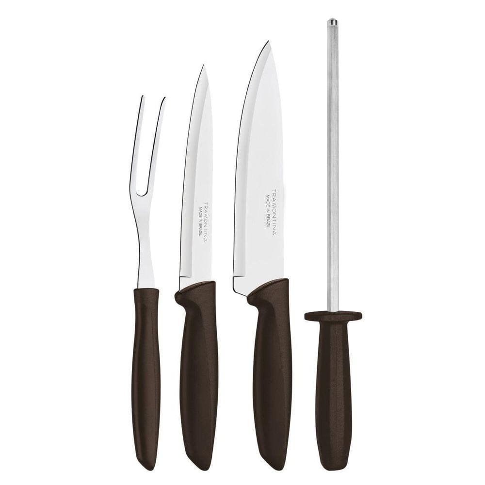 Kit Churrasco Tramontina Plenus Aço Inox 4 Peças