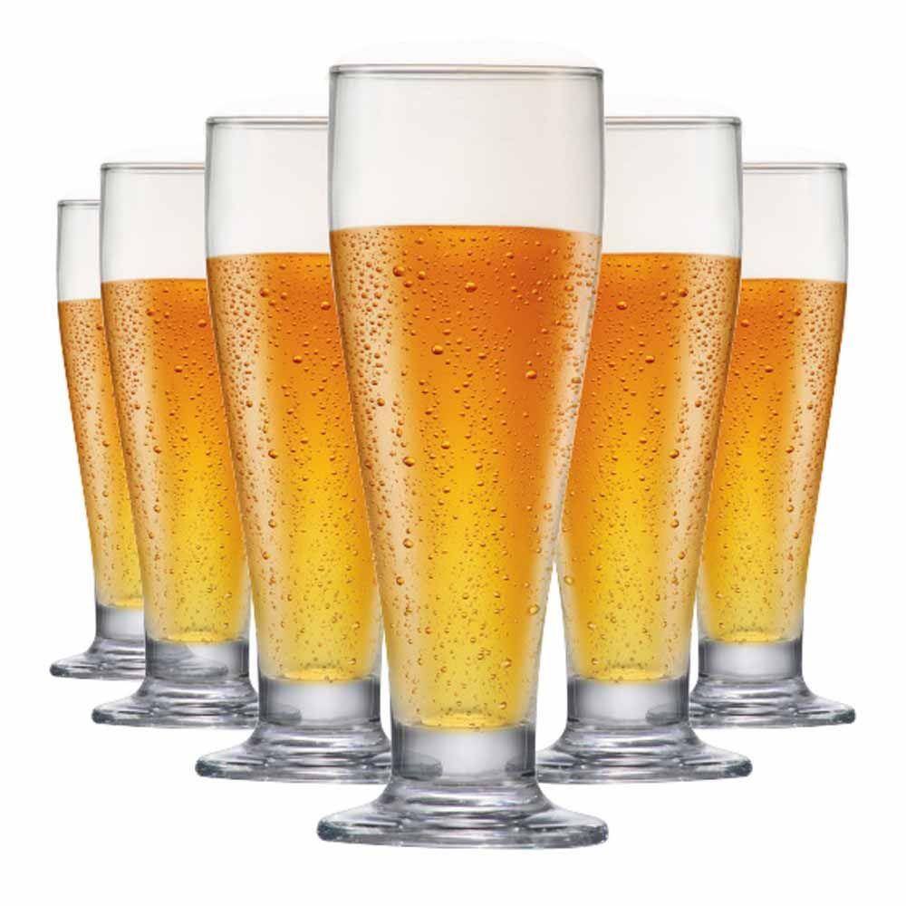 Jogo Copos Chopp Cerveja Tulipa Vidro 6pcs 230ml