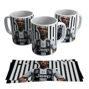 Caneca Cristiano Ronaldo CR7 Juventus Juve Uniforme Time