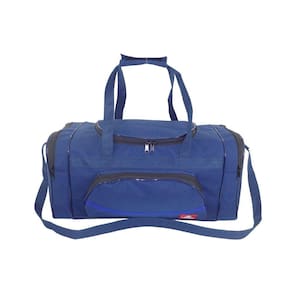Bolsa Mala Sacola Bagagem Mao Viagem Passeio Media Azul