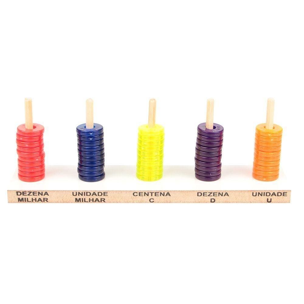 Abaco Aberto Translúcido de Plastico Carlu Brinquedos