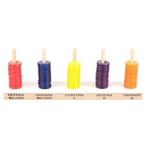 Abaco Aberto Translúcido de Plastico Carlu Brinquedos