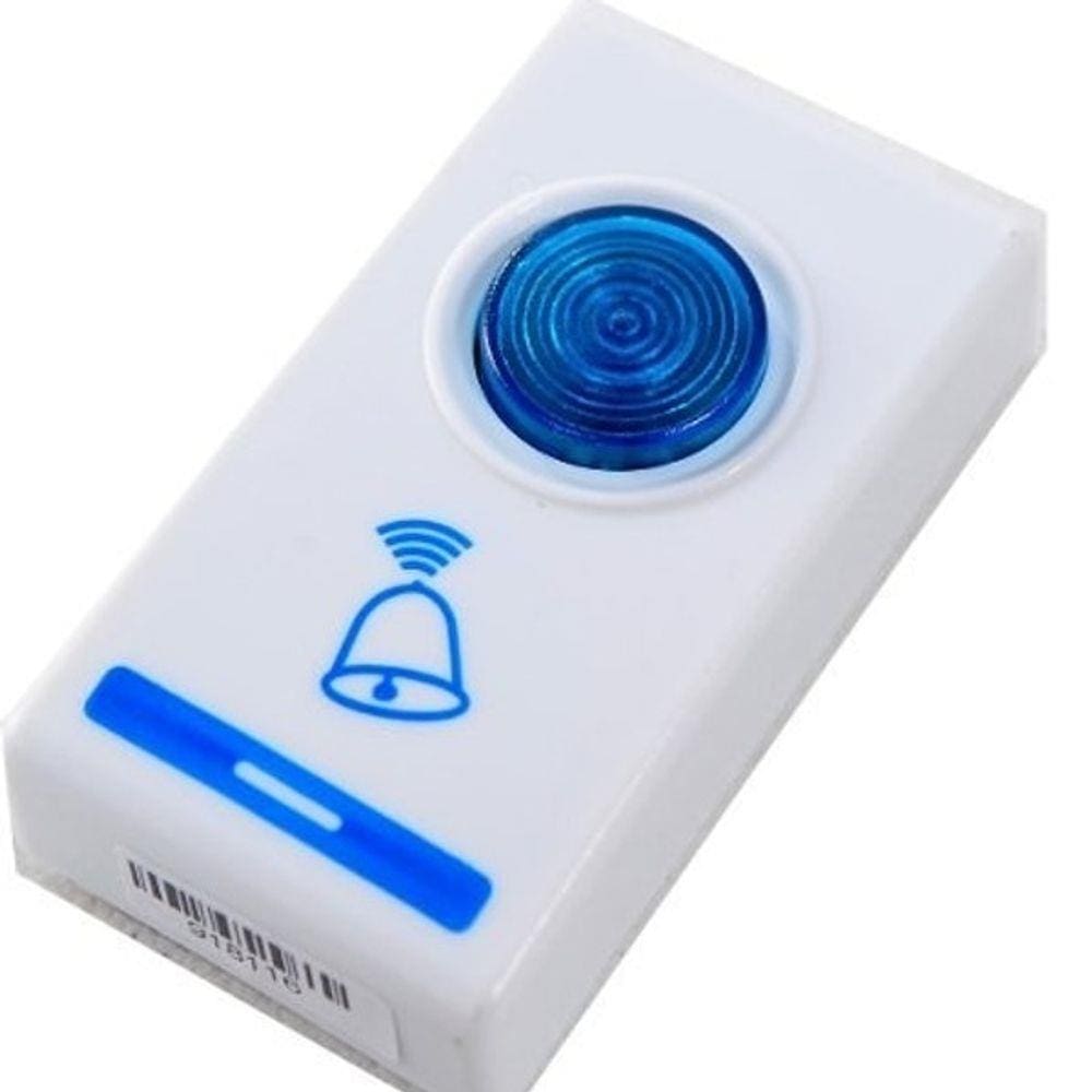 Campainha sem fio wireless com 2 receptores 100m de alcance e 3