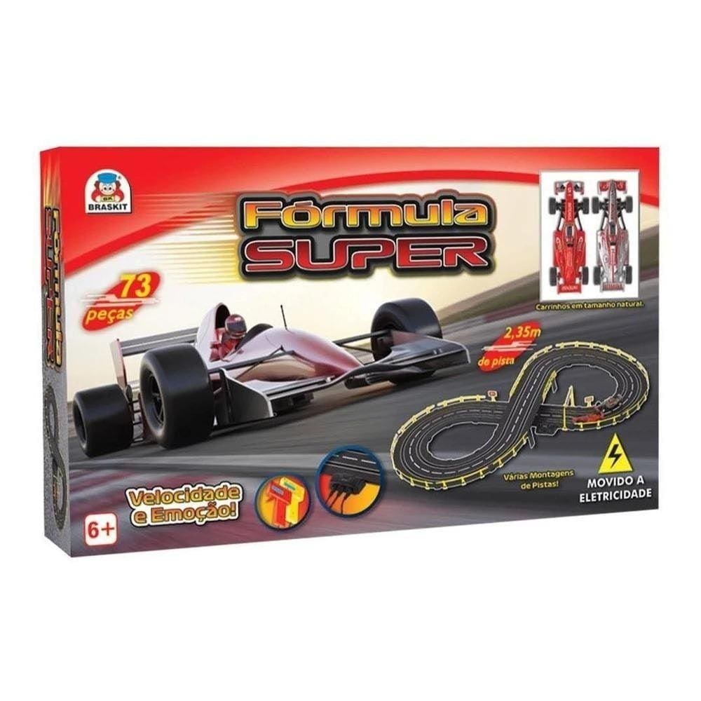 Autorama Fórmula 1 Elétrico Formula Super - Braskit 5805