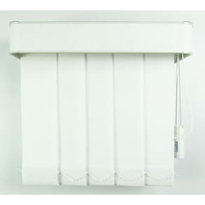 Persiana Vertical Em Tecido Blackout Com Bando Crisdan Largura 1,80 X 1,30 Altura Branco