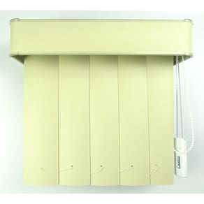 Persiana Vertical Em Pvc Com Bando Crisdan Largura 1,60 X 1,40 Altura Camurça