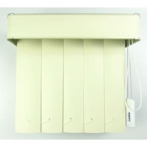 Persiana Vertical Em Pvc Com Bando Crisdan Largura 2,00 X 2,30 Altura Bege