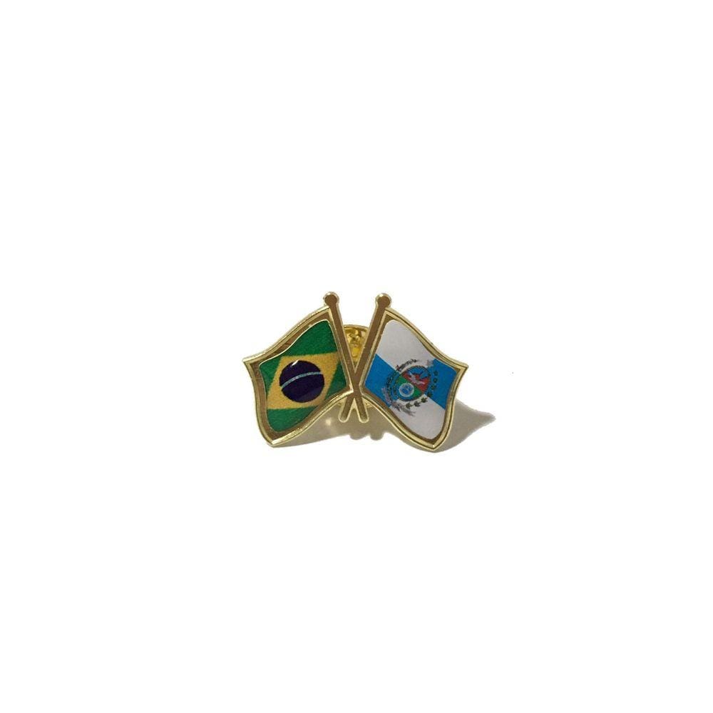 Pin Da Bandeira Do Brasil X Rio de Janeiro