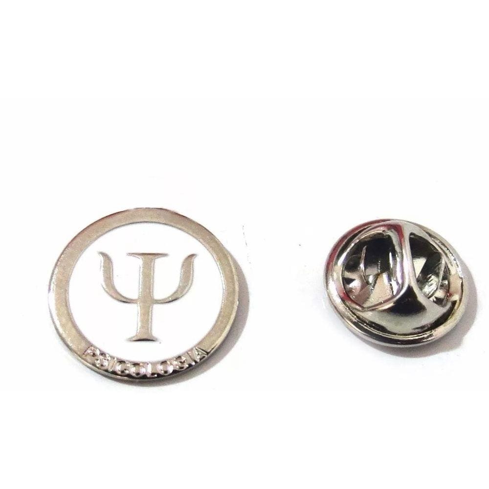 Broche Psicologia Psicologa Folheado Níquel