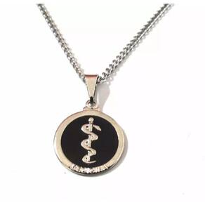 Colar Cordão Medicina Médica Aço Inox