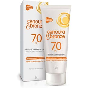Protetor Solar Cenoura & Bronze Fps 70 50g Facial