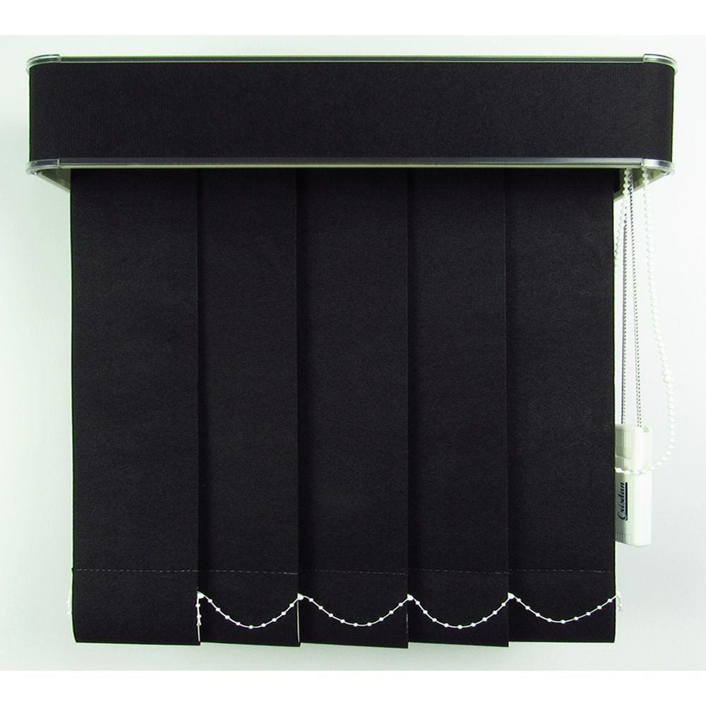 Persiana Vertical Em Tecido Com Bando Crisdan Largura 1,00 X 1,40 Altura Preto