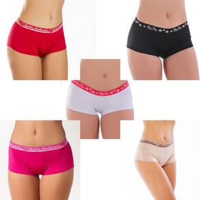 Kit com 10 Calcinhas Shortinho | Cueca Feminina Lia
