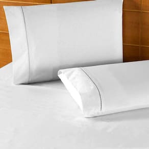 Jogo de Cama Queen Percal 400 Fios Ponto Palito 03 Peças