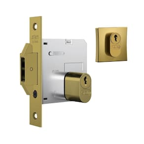 Fechadura Stam 1006 Bico Duplo De Correr Quadrada Gold
