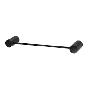 Porta Toalha Linear Curto Atria Matt Meber Preto