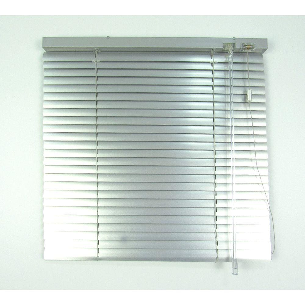 Persiana Horizontal 25Mm Alumínio Crisdan Largura 1,20 X 1,20 Altura Prata