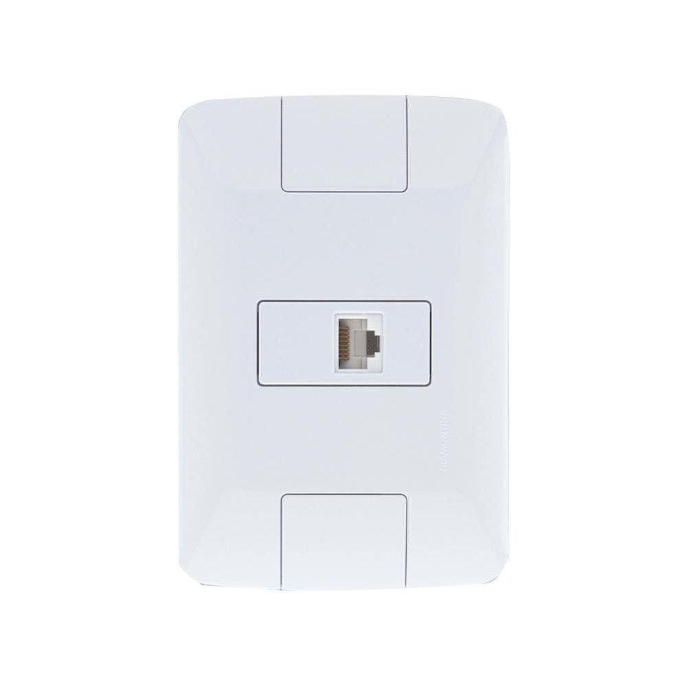 Tomada Para Telefone Rj11 Aria Branco - Tramontina