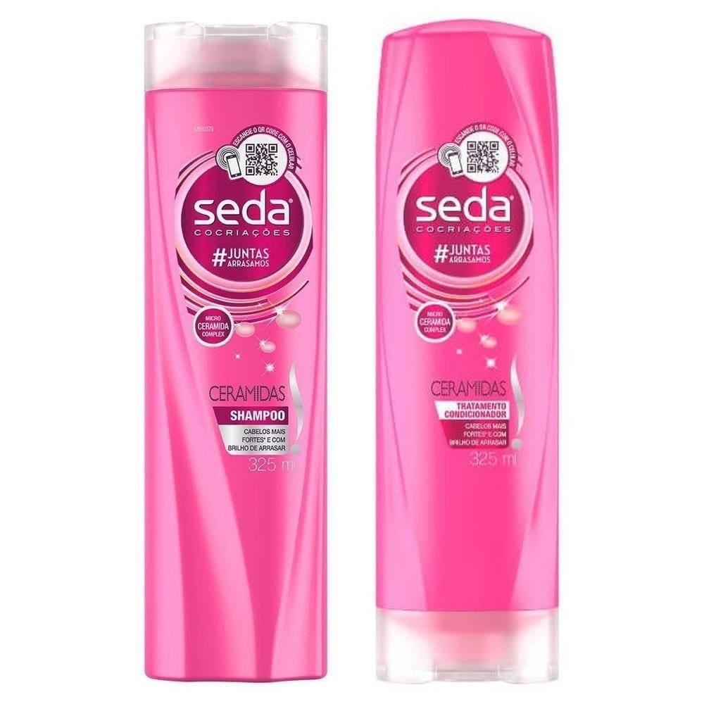 Kit Shampoo 325ml + Condicionador Seda Ceramidas 325ml