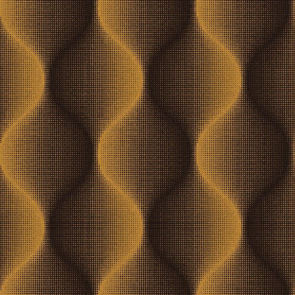 Papel de Parede 3D Ondulado Marrom Alaranjado - Império Lord II - 66055