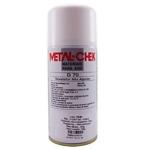 Óleo Revelador de Trincas D-70 Spray Aerosol 230 GR Não Aquoso METAL-CHEK