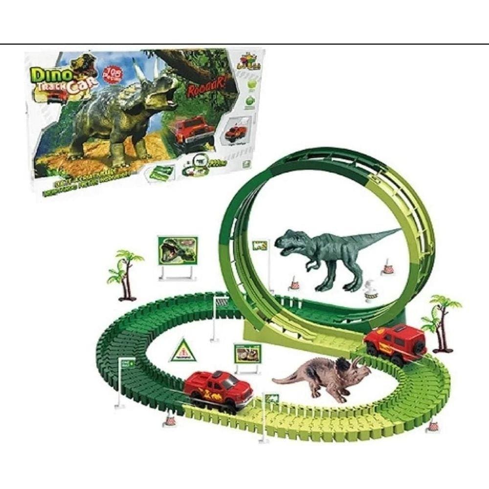 Pista de Corrida Looping Ataque T-Rex - Art Brink