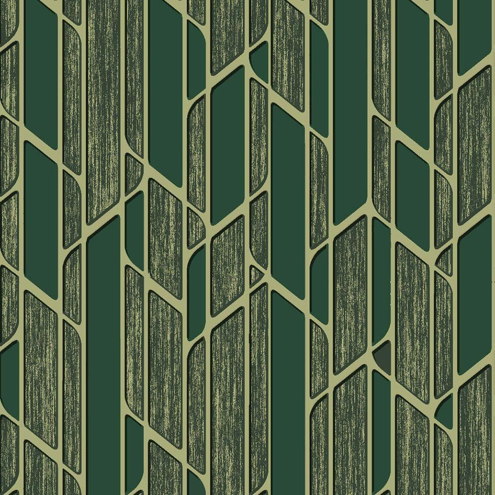 Papel de Parede Geométrico Verde - Império Lord II - 66083