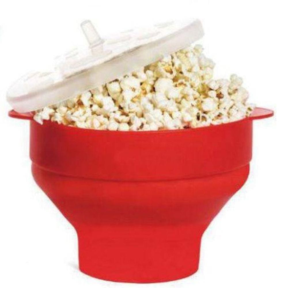 Pipoqueira De Silicone Vermelha