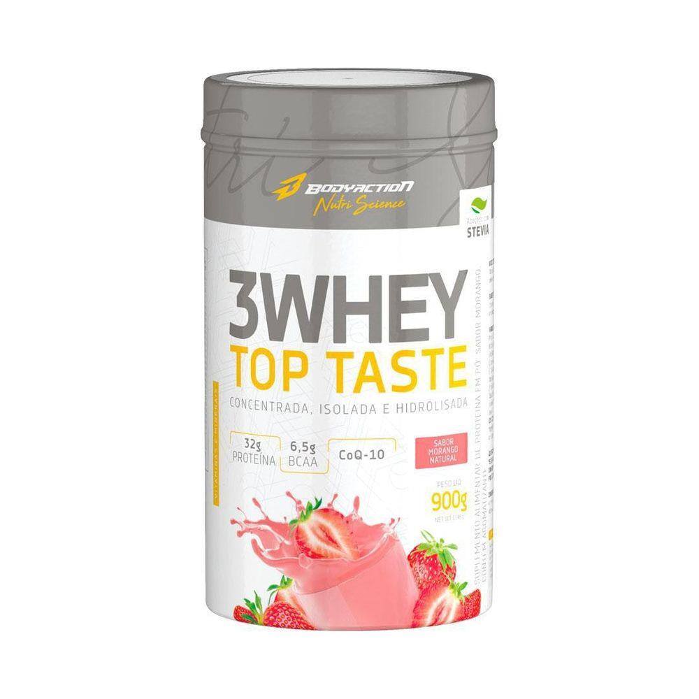 Whey Top Taste Morango Body Action Com Coenzima Q10