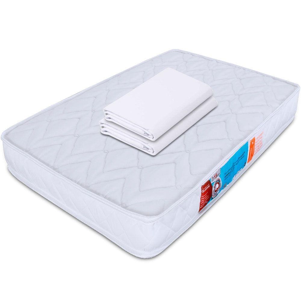 Jogo De Lençol 2 Peças Para Chiqueirinho 70X100 Com Elástico Percal 180 Fios BF Colchões