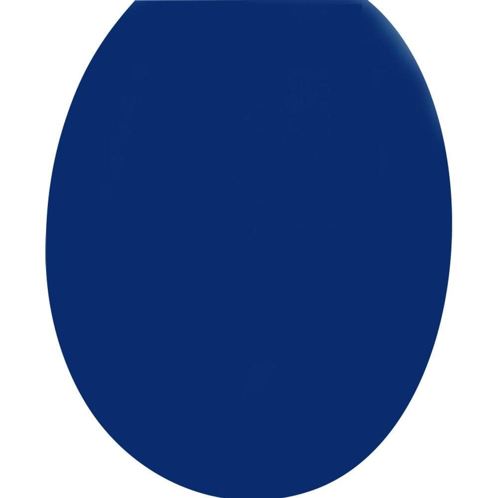Assento Sanitário Oval Plástico Azul 11 Astra Vasos Ovais