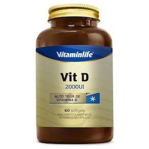 Vitamina D (2000Ui) 60 Cápsulas - Vitaminlife