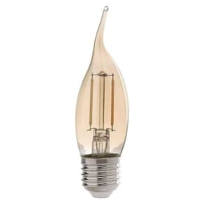 Lâmpada Filamento De Carbono Chama Vela Fc35 25W 220V