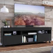 Rack TV 65” com Rodízios e 2 Portas Paris Multimóveis