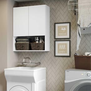 Armário Banheiro/Lavanderia c/2 ptas Aspen Smart Multimóveis
