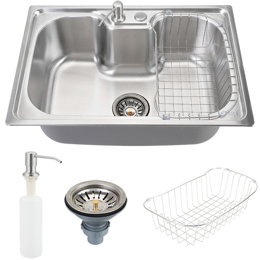 Cuba para Cozinha Retângular Linha Reta Inox 27x40x15cm 1mm