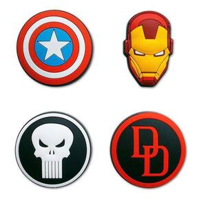 Conjunto 4 Imãs Decorativos Marvel - Ícones I