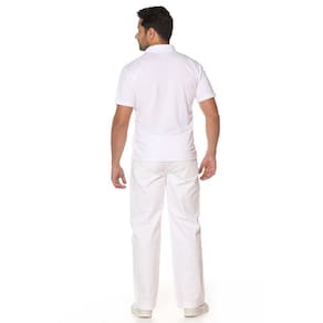 Calça Branca Masculina com Cós Meio Elástico