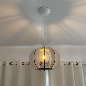 Luminária Lustre Pendente Sala Quarto Balcão Ny Noite Branco