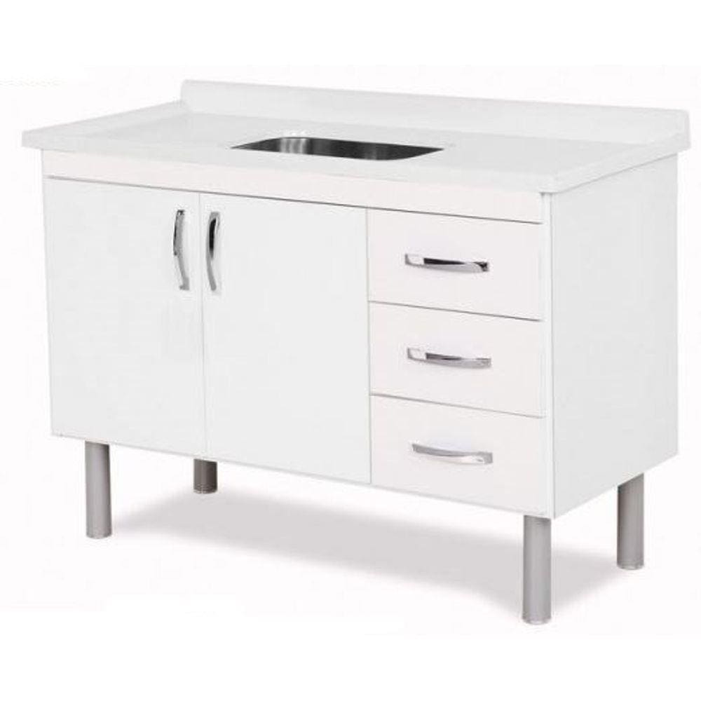 Balcão De Pia Tóquio 116.2 Cm Branco